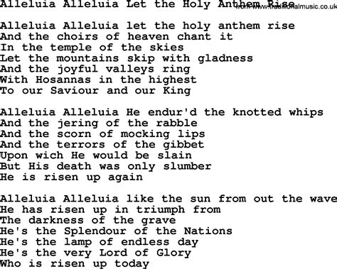 alleluia lyrics pdf